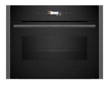 BOXED NEFF C24MR21G0B Built In Compact Electric Single Oven with Microwave Function - Graphite