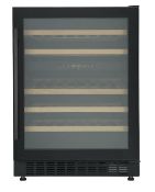 BIWCB60UK Built-in & freestanding Wine cooler - Black This large capacity, two zone built under wine