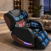 New & Boxed Black Luxury Monaco Luxury Full Body Massage Chair – RRP £1,999. Luxury • Zero Gravity •