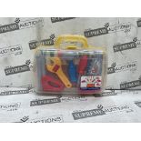 6 X BRAND NEW PETERKIN | Classic Children's Tool Set in Carry Case | 14 piece, brightly coloured,