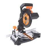 Evolution R210CMS 210mm Electric Single-Bevel Multi material Compound Mitre Saw 220-240V (LOC: SR9,