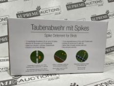 16 X BRAND NEW AMAZY PREMIUM BIRD SPIKE PROTECTORS, 3M COVERAGE (LOC: 55.3-AA4567 - 2P)