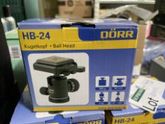 3 X BRAND NEW DORR HB-24 TRIPOD BALL HEADS (LOC: SR-BB6252 - SP)