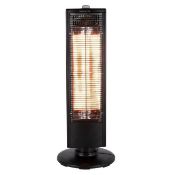 Tower WL42013 1KW Carbon Infrared Heater with Oscillation, Black, Keep the cold at bay with