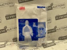 40 X BRAND NEW 3M 4520 PROTECTIVE COVERALLS WITH HOOD EXP 2029 (LOC: 23.7-AA7151 - 2P)