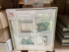 8 x Walther Baby Slip-in Album Little Foot 200 Photos 10x15 cm white, High-quality art print cover