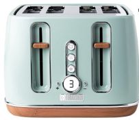 Haden 201287 Dorchester 4 Slice Toaster - Sage, The Haden Dorchester 4 Slice Toaster combines