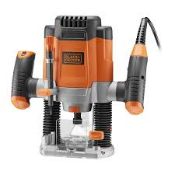 Black + Decker KW1200EKA-GB Router - 1200W883/9871 RRP £85. A versatile router for a variety of