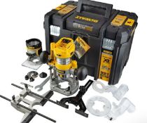 DeWalt DCW604NT-XJ 18v XR Brushless 1/4" Router Body Only In TSTAK Carry Case RRP £336. The DeWalt