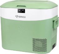 Boxed BINGI Compressor Fridge 22L RRP £169 Portable Car Freezer Compact 12V Refrigerator 12V/24V