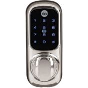 Boxed Yale Keyless Connected Door Lock Polished Chrome RRP £99, Easy access - use the keypad, a