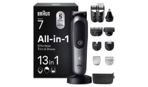 Boxed Braun AIO7560 13in1 Beard & Hair Clipper Multi-Grooming Kit RRP £99 (LOC: NH4.4-JJ4949 - 1P)