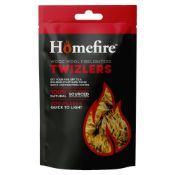 70 X BRAND NEW Homefire Natural Odourless Wood Wool Firelighters for Wood Burners, Open Fires,