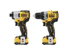 Boxed DeWalt DCK2110L2T-GB 12V XR Brushless Compact Twin Pack RRP £275.38, 2 x 3.0Ah, The 12V XR