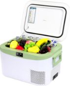 Boxed BINGI 12.8L Car Fridge Freezer Portable Compressor Cooler RRP £149, 12V/24V DC & 100-240V AC