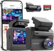 Boxed DDPAI Dash Cam Front and Rear 4K+1080P Dash Cam for Cars, Z50 Pro Dual Dash Cam Including 64GB