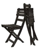 BRAND NEW Sofia Solid Wood Folding Chairs 2 Packs/Set, Hardwax Oiled Espresso 87.8L x 52.8W x 40H (