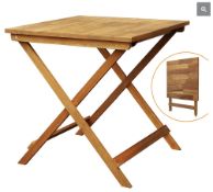 2 X BRAND NEW Sydney Folding table 75x75x73 cm(FJ table top),Golden Teak RRP £110 EACH. Sydney