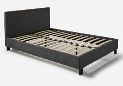 BRAND NEW Hayden Fabric KINGSIZE Bed Frame Charcoal rrp £325 The Hayden Fabric Bedframe combines