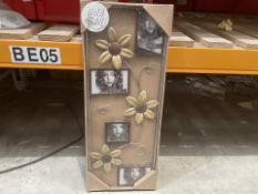 5 x Carpi Photo Gallery 4 Photos 29x75 cm, Carpi Photo Gallery Metal element for wall mounting for 1