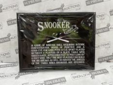 6 x Brand New Arora Design Ultimate Gift For Man - Snooker Lap Tray, 43cm x 32cm x 5cm, Tray on