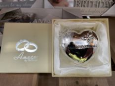18 x Amore by Juliana Silverplated Heart Trinket Box - 'Special Bridesmaid' This is a lovely heart