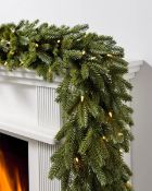 (BH The World's Leading Christmas Tree Manufacturer) Boxed BH Norway Spruce Foliage Garland with LED
