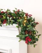 (BH The World's Leading Christmas Tree Manufacturer) Boxed Bay Laurel Artificial Christmas Garland