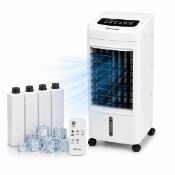 EMtronics Portable Fan Evaporative Air Cooler Conditioner / Humidifier with Timer and 4 Litre