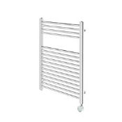 Flomasta 800mm x 600mm 853BTU Chrome Flat Electric Towel Radiator (LOC: SR9(1.5)-PP1836 - 1LP)