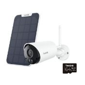 Reolink Advantage Series B320, 2K 3MP Battery WiFi Outdoor Security Camera with Solar Panel +