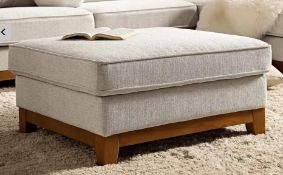 Boxed Dipley Oatmeal Fabric Storage Footstool. RRP £299.99. Thanks to its versatile design, the
