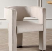 Boxed Greenwich Champagne Velvet Dining Chair. RRP £209.99. Our beautiful Greenwich chair features