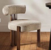 Boxed Ophelia Taupe Boucle Dining Chair. RRP £159.99. Combining chic taupe boucle upholstery and