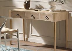 Boxed Thalia Concave Dressing Table, Natural. RRP £319.99. Featuring distinctive curved design,