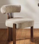 Boxed Ophelia Taupe Boucle Dining Chair. RRP £159.99. Combining chic taupe boucle upholstery and