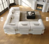BRAND NEW HOMARY Serene 2800mm 5-Piece Modular Boucle L-Shaped Sectional Sofa RRP £1600, Elevate