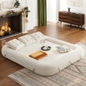 BRAND NEW HOMARY Futon Sofa Bed RRP £899. Enhance your home with our versatile sofa, crafted with