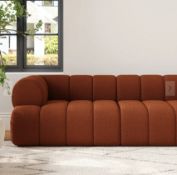 BRAND NEW HOMARY Nimbus 3000mm 3-Piece Channel Boucle Sectional Sofa with Chaise RRP £1299. Meet the