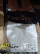 21X PORTWEST SLIM FIT CHINO PANTS, COLOUR - WHITE , SIZE - 26'' , UK - 8 , EU-36 , FR- 38 , S235 (