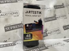 8 X BRAND NEW Coloured Pencil Set - (47 Pieces) 3.5 mm Artist Grade Drawing & Sketching Colored