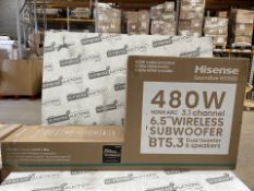 BOXED REFURBISHED Hisense Soundbar HS3100-6-speaker surround sound system, 480W Total Output Power,