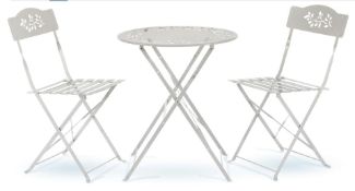 Boxed New Alpine Corporation Indoor/Outdoor 3-Piece Bistro Set Folding Table and Chairs Patio