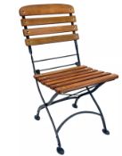 Brand New Sets to include 1 x BrackenStyle Newark Folding Square Bistro Garden Dining Table 75 x