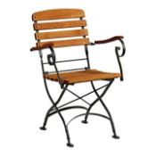 BRAND NEW SET OF 2 NEWARK PREMIUM FOLDING ARMCHAIRS (LOC: C1.4-AA9283 - MP)