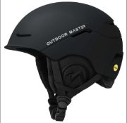 OutdoorMaster ELK MIPS Ski Helmet/Snow Sport Helmet in Medium, Black (LOC: NH1.5-JJ2410 - 1P)