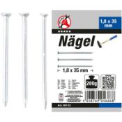 18 x Packs of Nagel Nail Assortment, 200 g, 1.8 x 35 mm, Suitable for wall hanging (LOC: 8.8-