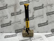 18 X BRAND NEW ProSolve Fibreglass Club Hammer 4lb This 4lb club hammer is ideal for demolition