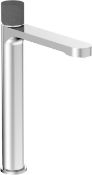 Boxed High Spout Bathroom Sink Mixer Tap with Chrome Finish with Cement Handle Honolulu