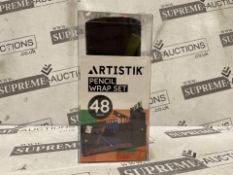 8 X BRAND NEW Coloured Pencil Set - (47 Pieces) 3.5 mm Artist Grade Drawing & Sketching Colored